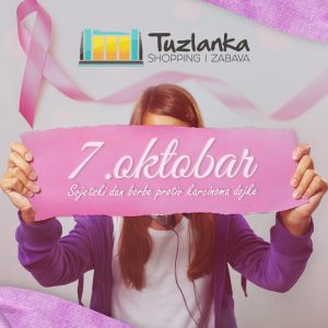 Obilježavanje borbe protiv karcinoma dojke u Robnoj kući Tuzlanka
